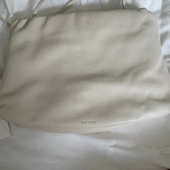 The row Elegant White Leather Shoulder Bag - Picture 2 of 6